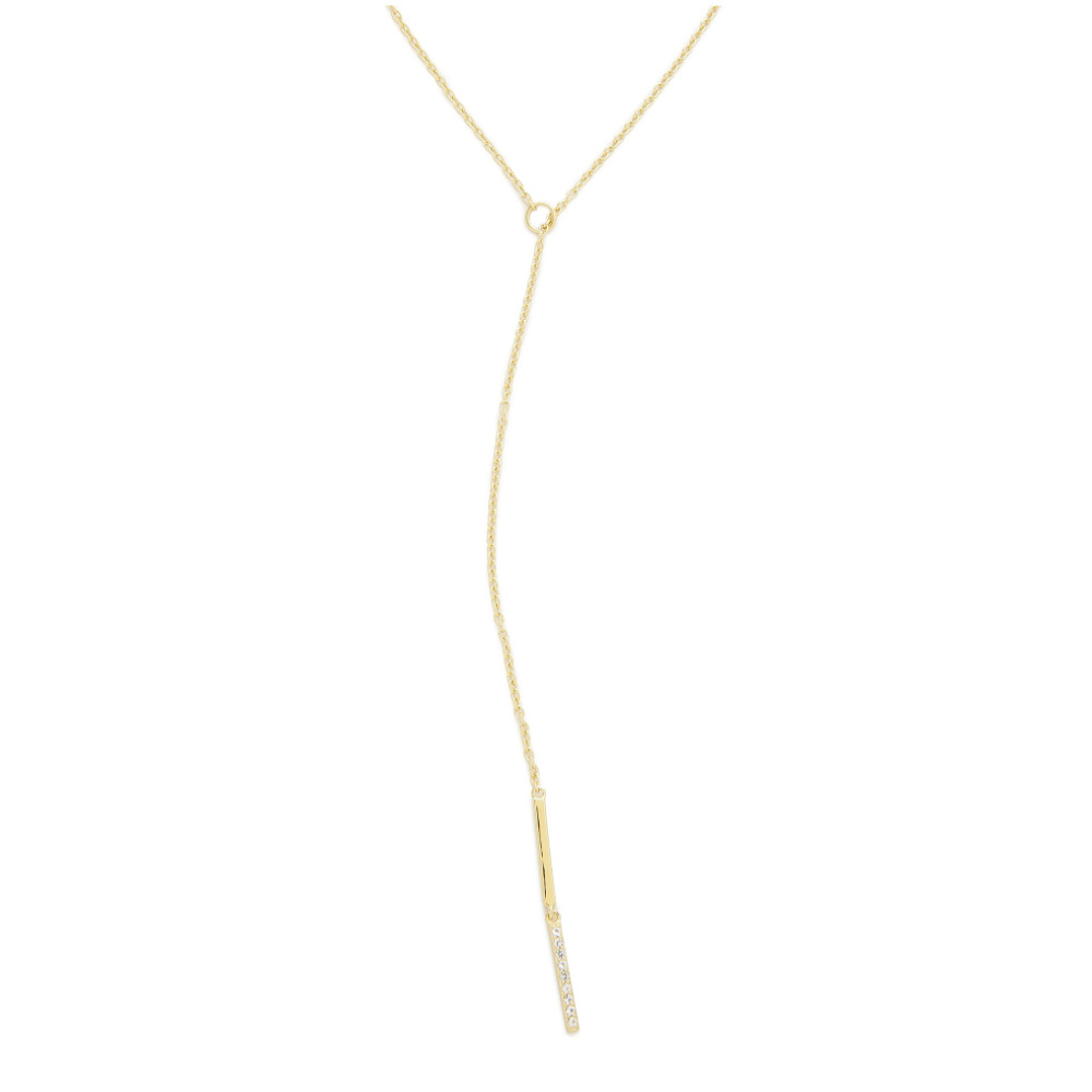 *SOLD* Elizabeth and James Topaz Lariat Necklace - Picture 3 of 8